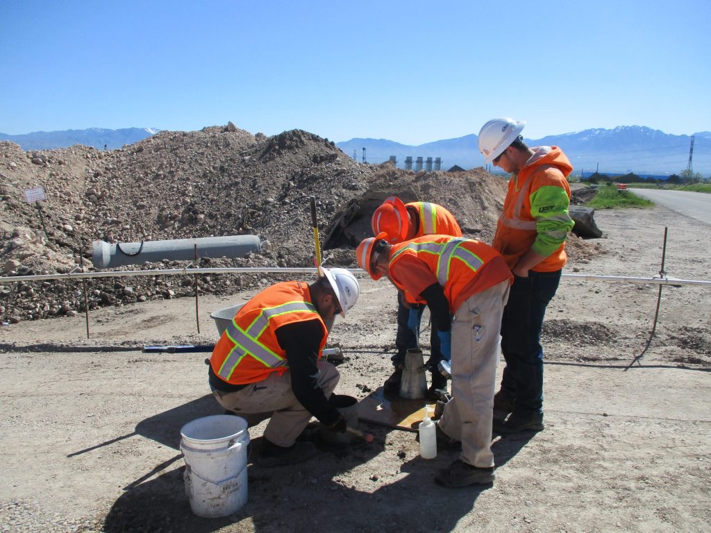 Construction crew at work
