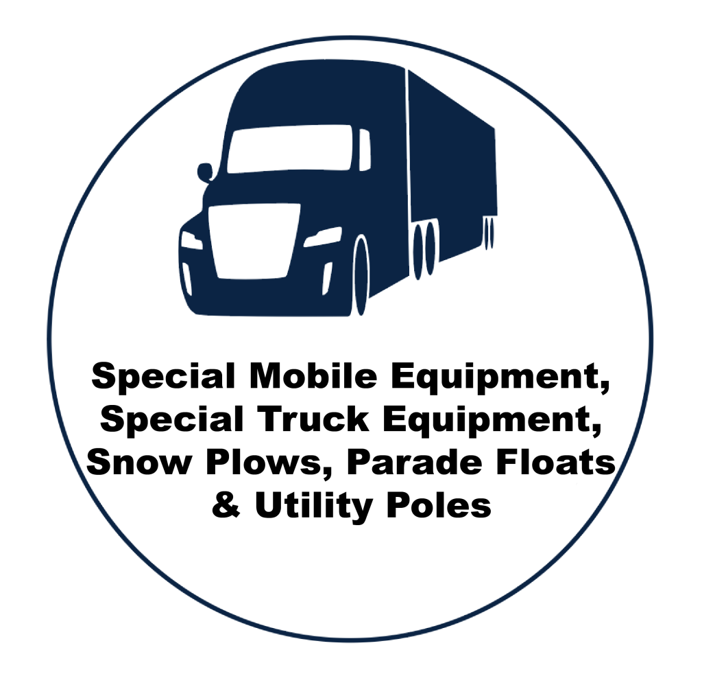 Link to Special Mobile Equipment, Special Truck Equipment, Snow Plows, Parade Floats & Utility Poles