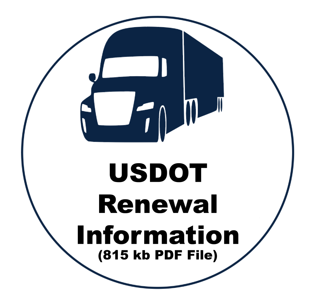 Link to USDOT Renewal Information