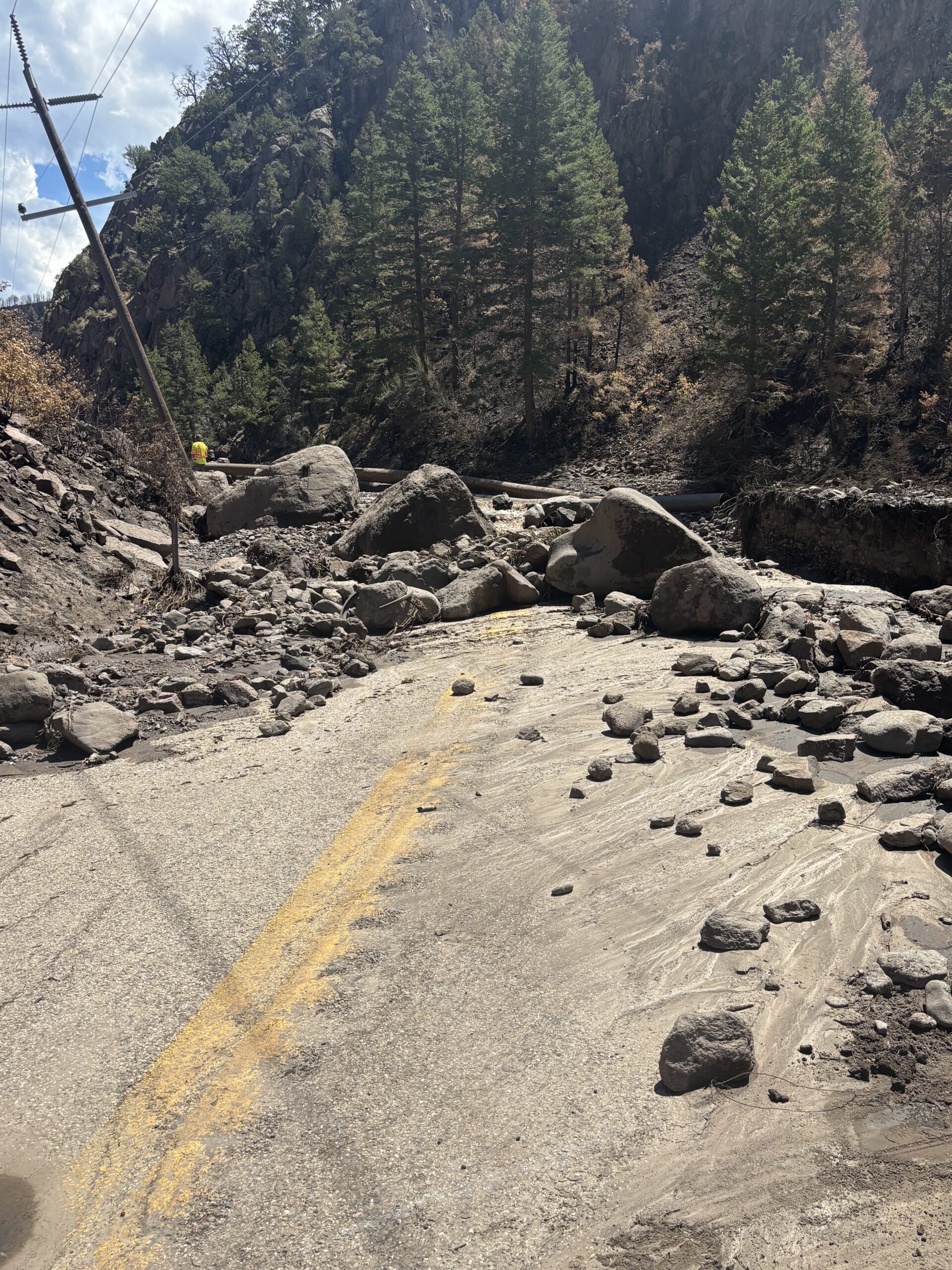 SR-153 through Beaver Canyon closed indefinitely after flooding washes out road